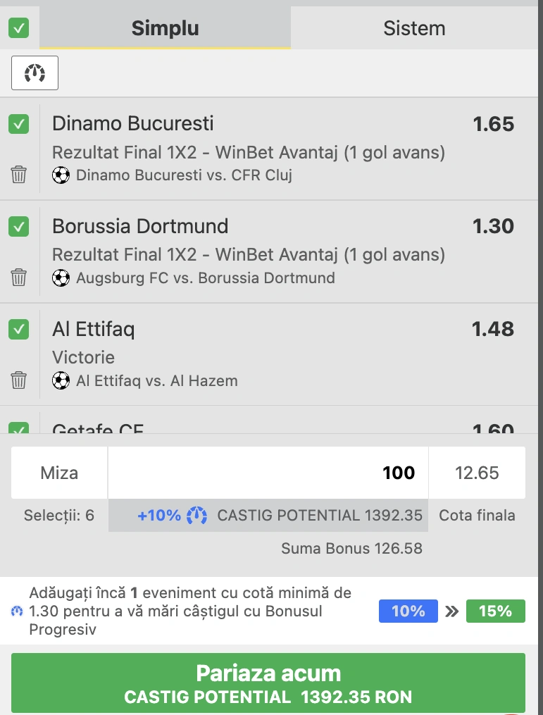 Biletul zilei la Winbet – Câștigăm doar cu un gol avans, 31.10.2025