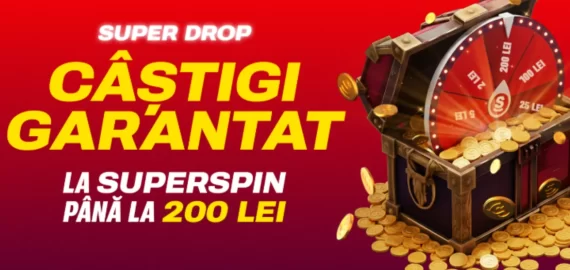 Câștigă un premiu garantat cu Super Drop SuperSpin doar azi, 15 Octombrie 2025