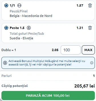 Cota 2 din fotbal 10 octombrie 2025