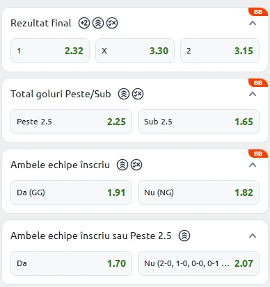 Cote pariuri Kosovo vs Slovenia la Betano