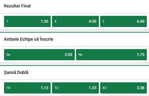 Cote pariuri Poli Iasi vs CS Dinamo Bucuresti la Unibet