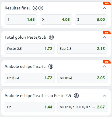 Cote pariuri Turcia vs Georgia la Betano
