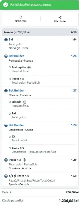 Bilet de weekend din fotbal 11 octombrie 2025