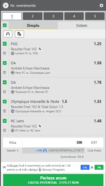 Biletul etapei a zecea din Ligue 1 - 29 octombrie 2025