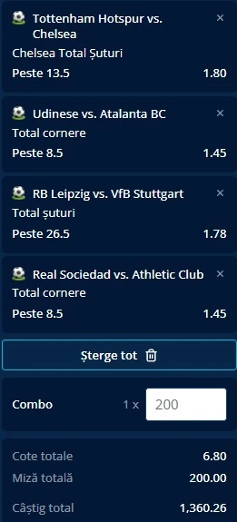 Biletul zilei azi din Pariuri Speciale 1 noiembrie 2025