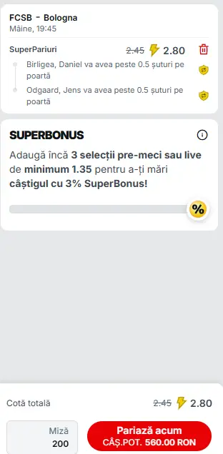 Cota 2 Superbet 23.10