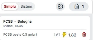 Pariuri Speciale FCSB - Bologna