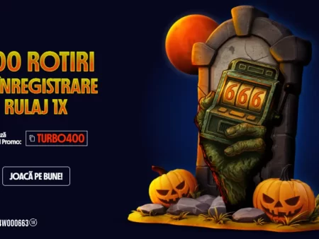400 Rotiri Gratuite la Înregistrare cu Rulaj 1X