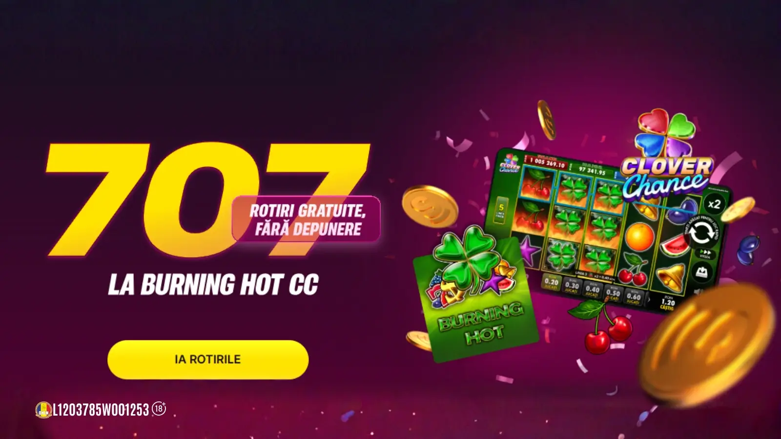 707 Rotiri Gratuite cu Rulaj 1X la Superbet