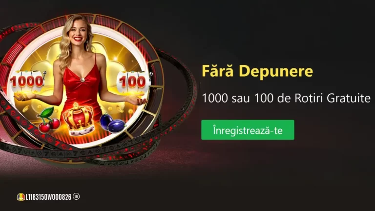 Alege între 1000 sau 100 de Rotiri Gratuite ca Bonus fără Depunere