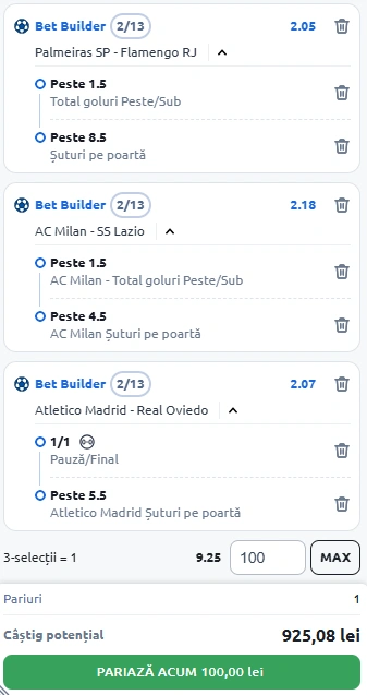Biletul Zilei Bet Builder din 29 noiembrie 2025