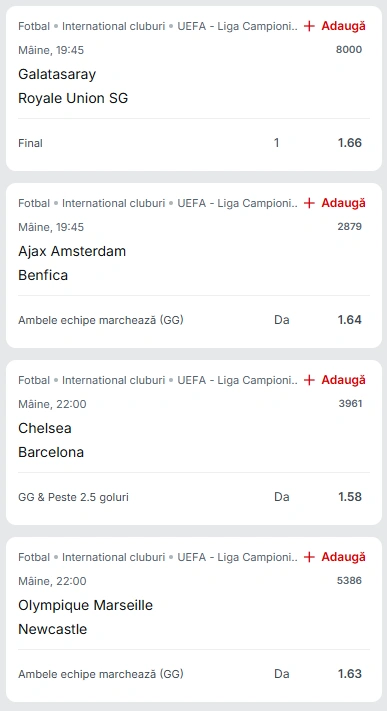 Biletul Zilei Superbet din 25 noiembrie 2025