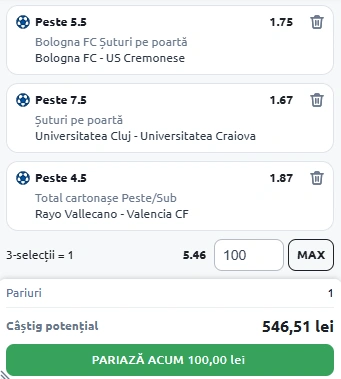 Biletul Zilei din Pariuri Speciale 01.12.2025