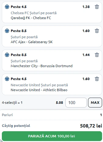 Biletul Zilei din Pariuri Speciale 05.11.2025