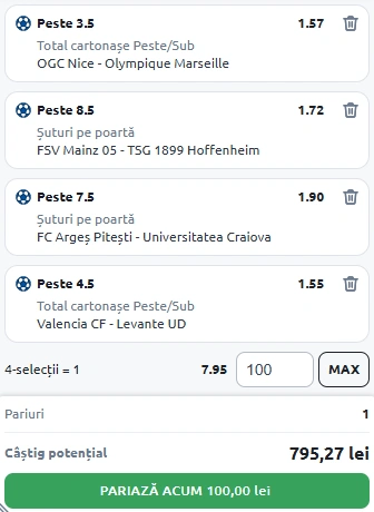 Biletul Zilei din Pariuri Speciale 21.11.2025