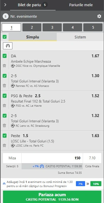 Biletul etapei a 13-a din Ligue 1 - 21 noiembrie 2025