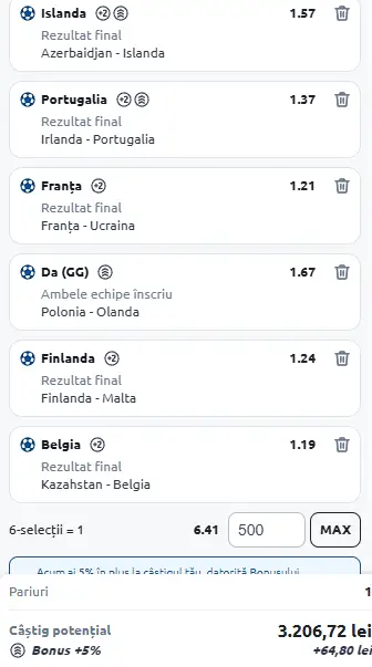 Biletul Etapei din preliminariile CM cu AI