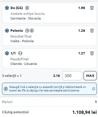 Biletul Zilei 17.11 generat de AI