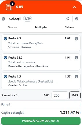 Biletul zilei azi din Calificările CM 2026 - 15.11.2025