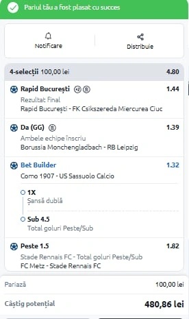 Biletul zilei azi din fotbal 28.11.2025