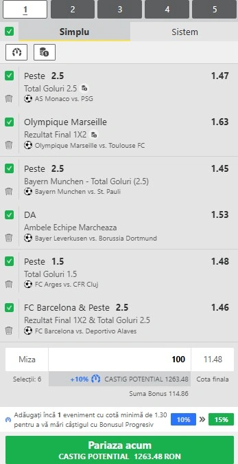 Biletul zilei azi din fotbal 29 noiembrie 2025