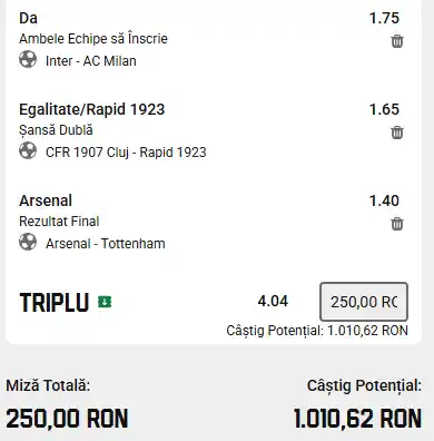 Biletul Zilei cotă 4 cu AI