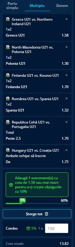 Biletul zilei din Calificările EURO U21 - 18 noiembrie 2025