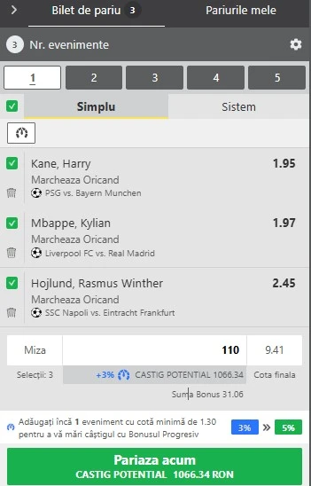 Biletul zilei azi din fotbal 04.11.2025