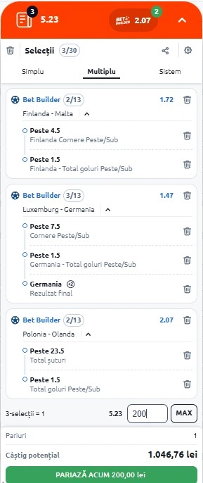 Biletul zilei din Preliminariile CM 2026 - 14.11.2025