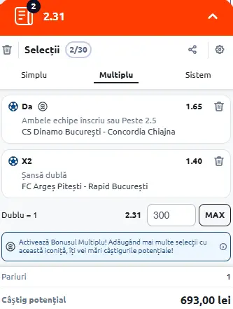 Cota 2 din Cupa României 2 decembrie