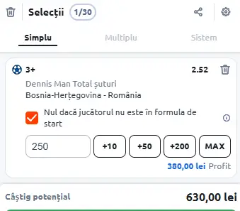 Cota 2 în Bosnia - România