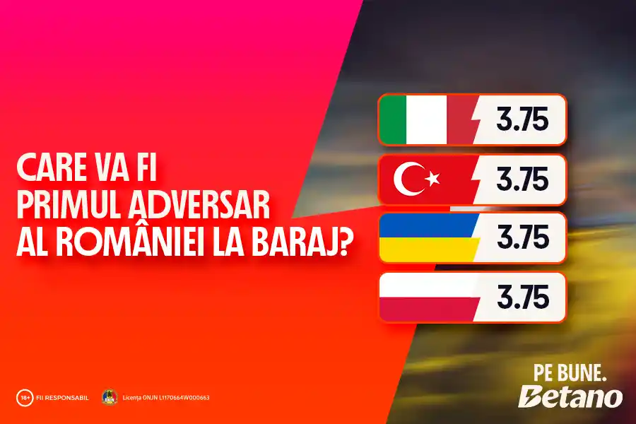 Cote Pariuri adversarul Romaniei la baraj