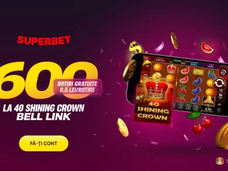 600 Rotiri Gratuite la 40 Shining Crown Bell Link pentru jucătorii noi