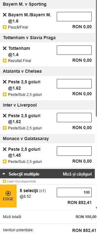 Biletul Zilei Betfair din 9 decembrie 2025