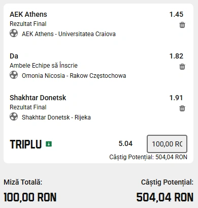 Biletul Zilei Unibet din 18 decembrie 2025