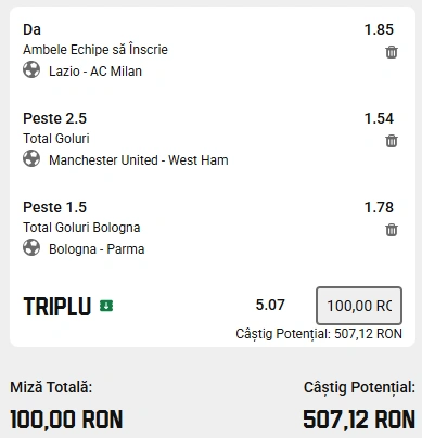 Biletul Zilei bazat pe goluri 4 decembrie 2025