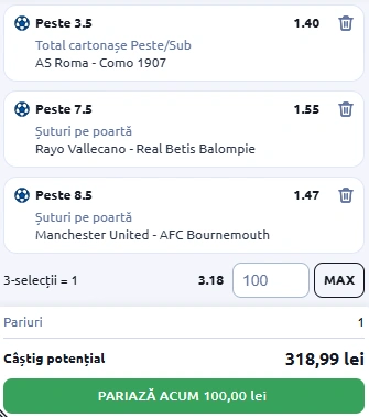 Biletul Zilei din Pariuri Speciale 15.12.2025