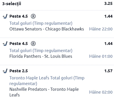 Biletul zilei Hochei 20 decembrie 2025