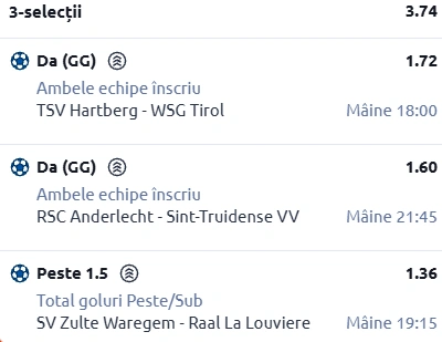 Biletul zilei din fotbal - 13 decembrie 2025