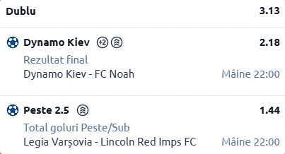 Biletul zilei din fotbal 18 decembrie 2025