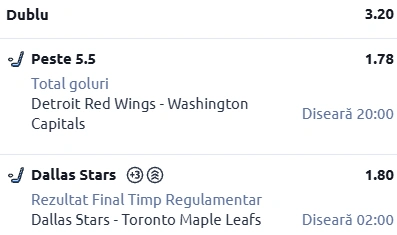 Biletul zilei din hochei 21 decembrie 2025