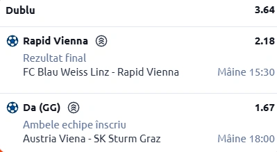 Biletul zilei fotbal 14 decembrie 2025 - Cote pariuri