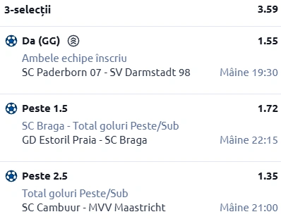 Biletul zilei fotbal 18 decembrie 2025