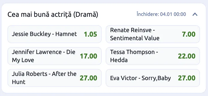 Cea mai bună actriță - Dramă