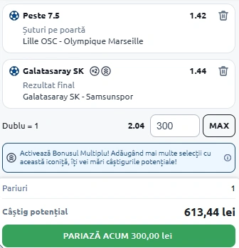 Cota 2 din fotbal azi 05.12.2025