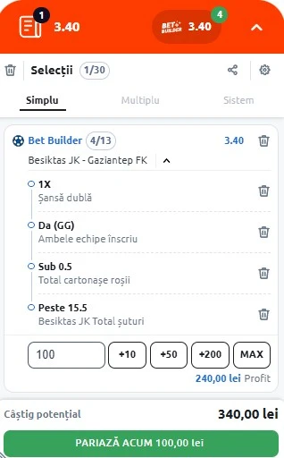 Besiktas vs Gaziantep