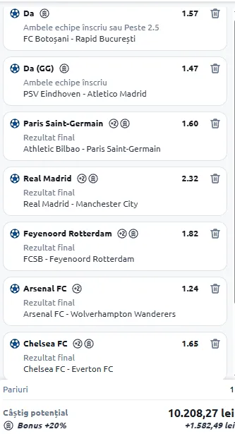 Biletul Săptămânii la Betano recomandat de AI