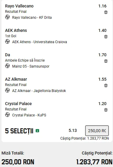 Biletul ultimei etape din Conference League cu AI