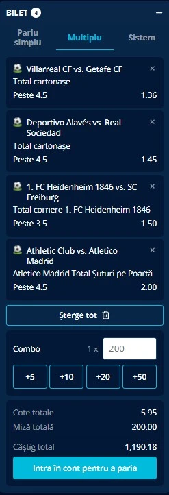 Biletul zilei azi din Pariuri Speciale 06.12.2025