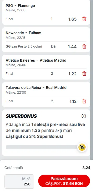 Biletul Zilei Cotă 3 din cupe